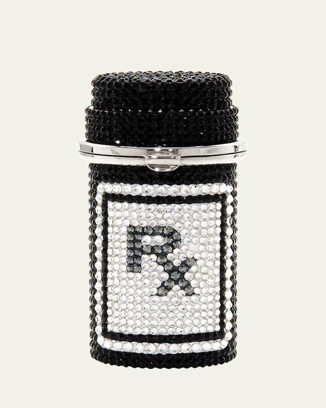 Prescription Bottle RX Crystal Pillbox